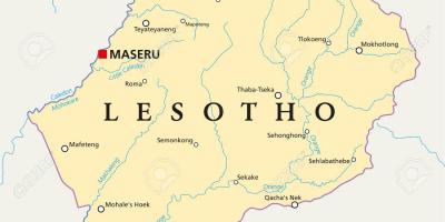 Peta maseru Lesotho