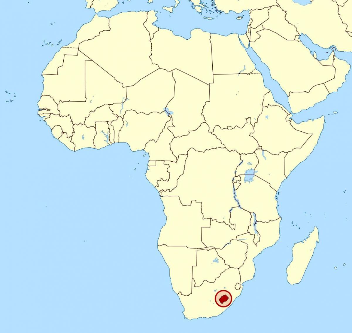 peta Lesotho di dunia